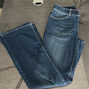 Betabrand Dark Wash Bootcut Jeans Size Large